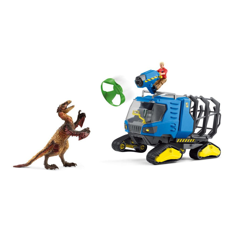 SCHLEICH Dinosaurs Track Vehicle Toy Playset, 4 to 12 Years, Multi-colour