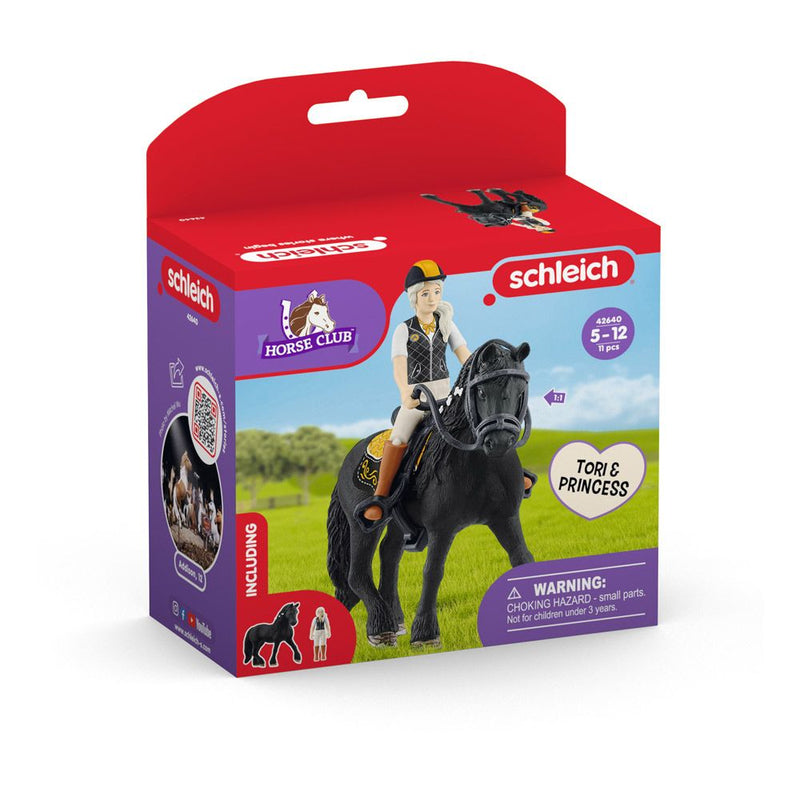 SCHLEICH Horse Club Tori & Princess Toy Figures Set, 5 to 12 Years, Multi-colour