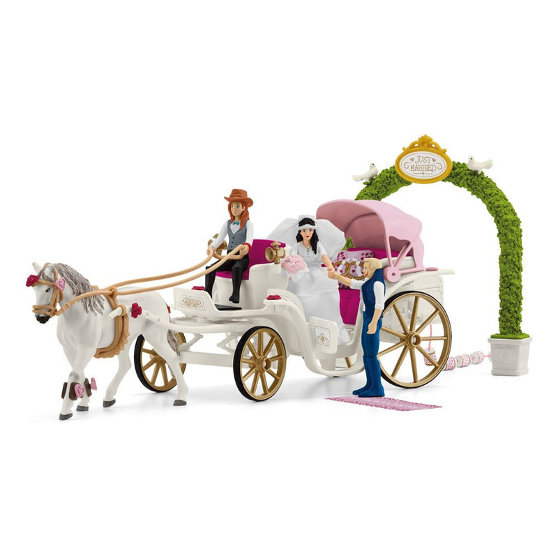 SCHLEICH Horse Club Wedding Carriage Toy Playset, 5 to 12 Years, Multi-colour
