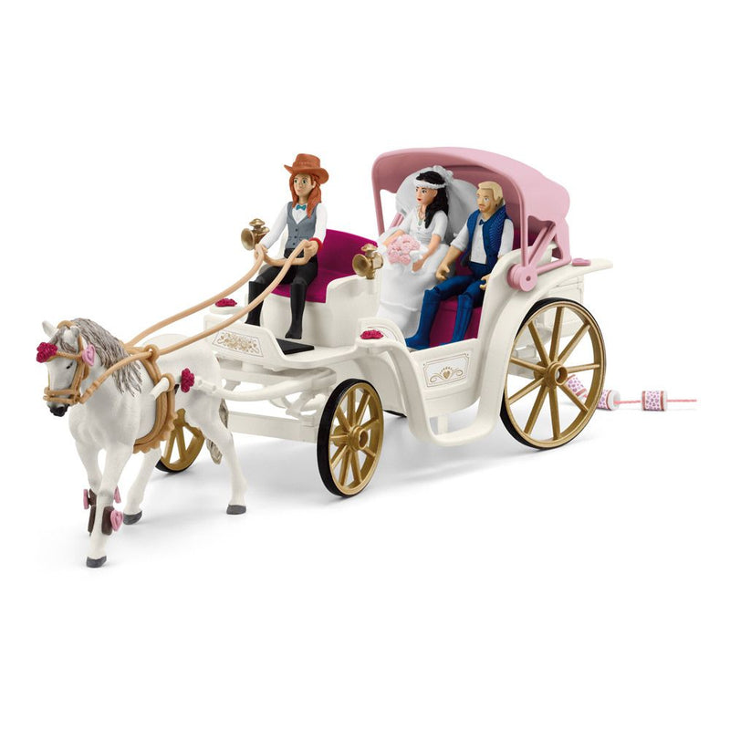 SCHLEICH Horse Club Wedding Carriage Toy Playset, 5 to 12 Years, Multi-colour