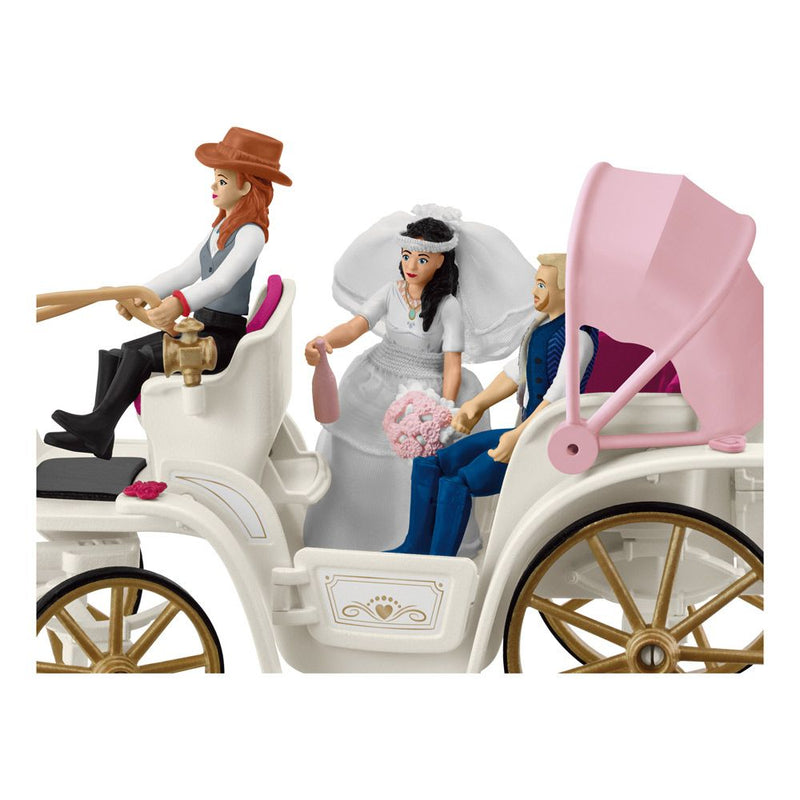 SCHLEICH Horse Club Wedding Carriage Toy Playset, 5 to 12 Years, Multi-colour