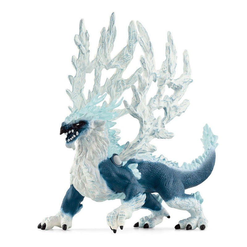 SCHLEICH Eldrador Creatures Ice Dragon Toy Figure, 7 to 12 Years, Blue/White