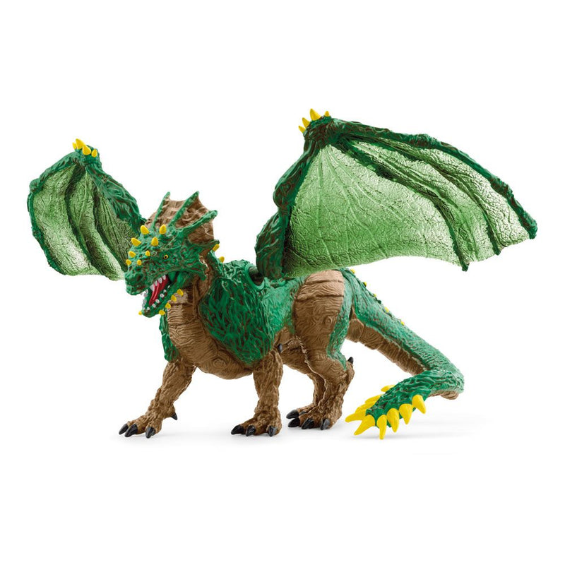 SCHLEICH Eldrador Creatures Jungle Dragon Toy Figure, 7 to 12 Years, Green/Brown