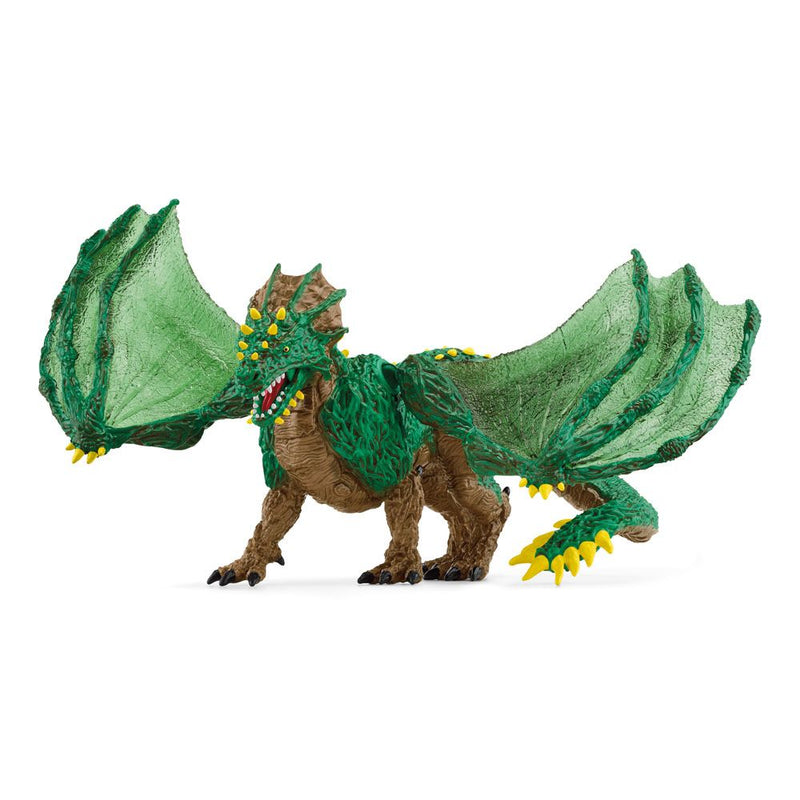 SCHLEICH Eldrador Creatures Jungle Dragon Toy Figure, 7 to 12 Years, Green/Brown