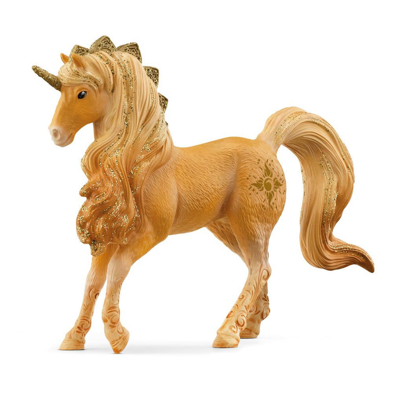 SCHLEICH Bayala Apollon Unicorn Stallion Toy Figure, 5 to 12 Years, Yellow