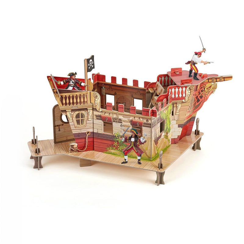 PAPO Pirates and Corsairs Pirate Fort Set Toy Playset, 3 to 8 Years, Multi-colour