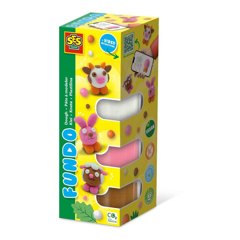 SES CREATIVE Fundo Dough Farm Animals, 3 Years and Above