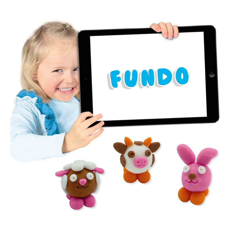 SES CREATIVE Fundo Dough Farm Animals, 3 Years and Above