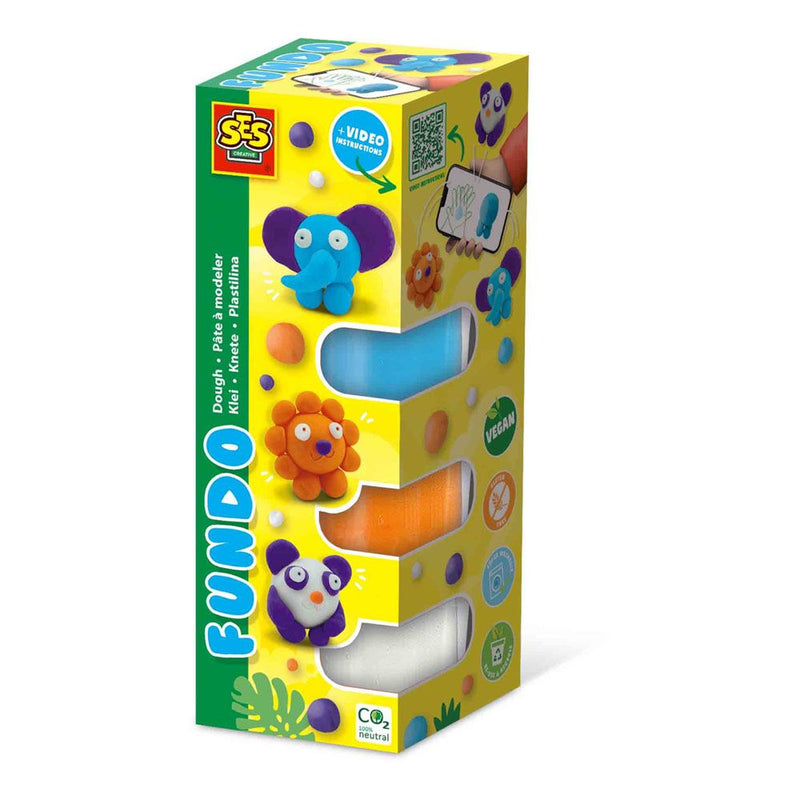 SES CREATIVE Fundo Dough Wild Animals, 3 Years and Above