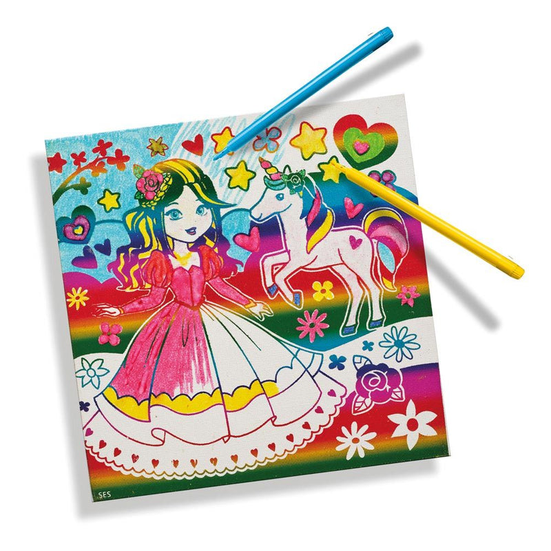 SES CREATIVE Metallic Colouring Canvas, 3 Years and Above