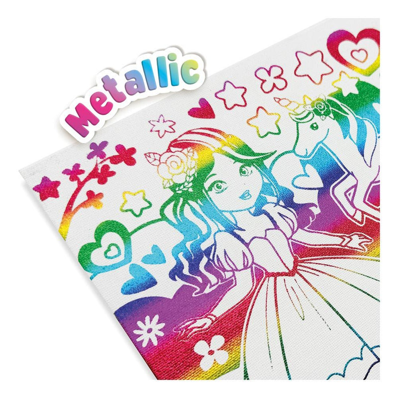 SES CREATIVE Metallic Colouring Canvas, 3 Years and Above
