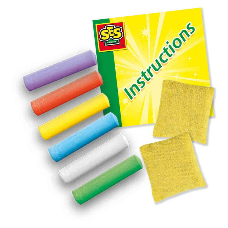 SES CREATIVE Chalk Games 5-in-1, 3 Years and Above
