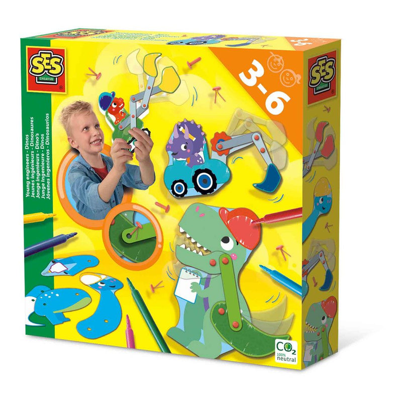 SES CREATIVE Young Engineers Dinos, 3 to 6 Years
