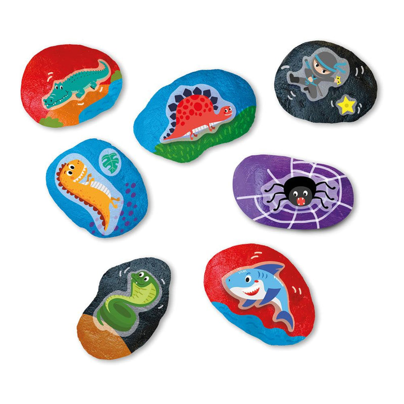 SES CREATIVE Rub-On Rock Painting, 5 Years and Above