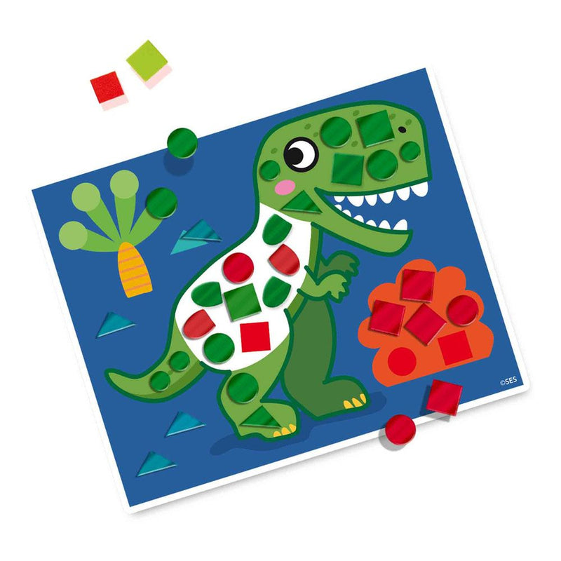 SES CREATIVE I Learn to Make Dino Mosaics, 3 to 6 Years