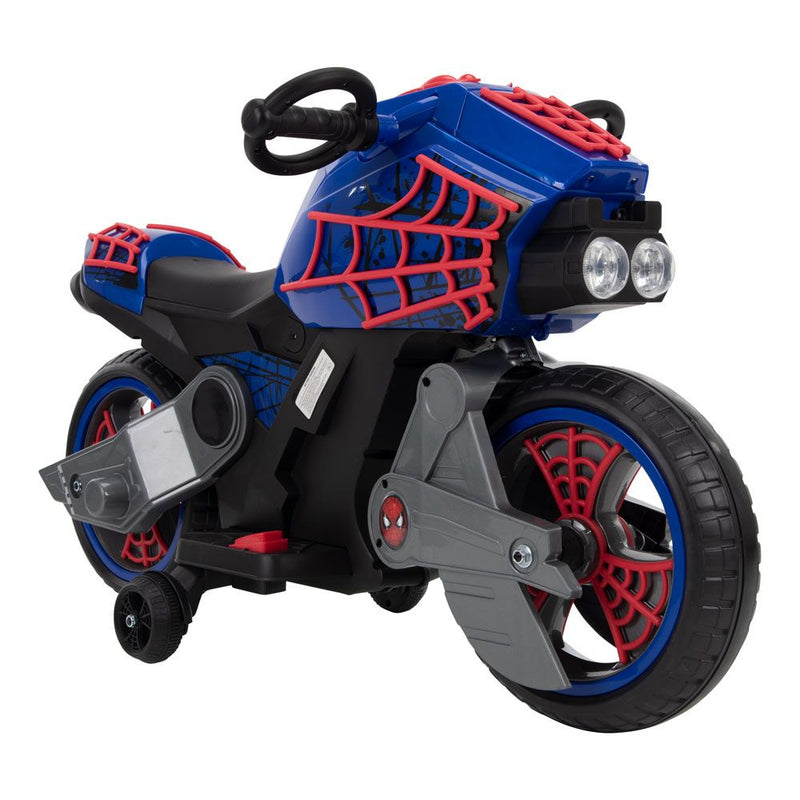HUFFY Marvel Comics Spider-man Motorcycle Electric Children's Ride-on, Blue