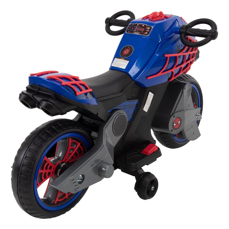 HUFFY Marvel Comics Spider-man Motorcycle Electric Children's Ride-on, Blue