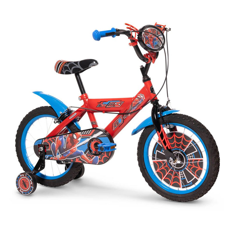 HUFFY Marvel Comics Spider-Man 16-inch Children's Bike, Red/Blue