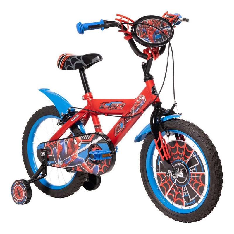 HUFFY Marvel Comics Spider-Man 16-inch Children's Bike, Red/Blue