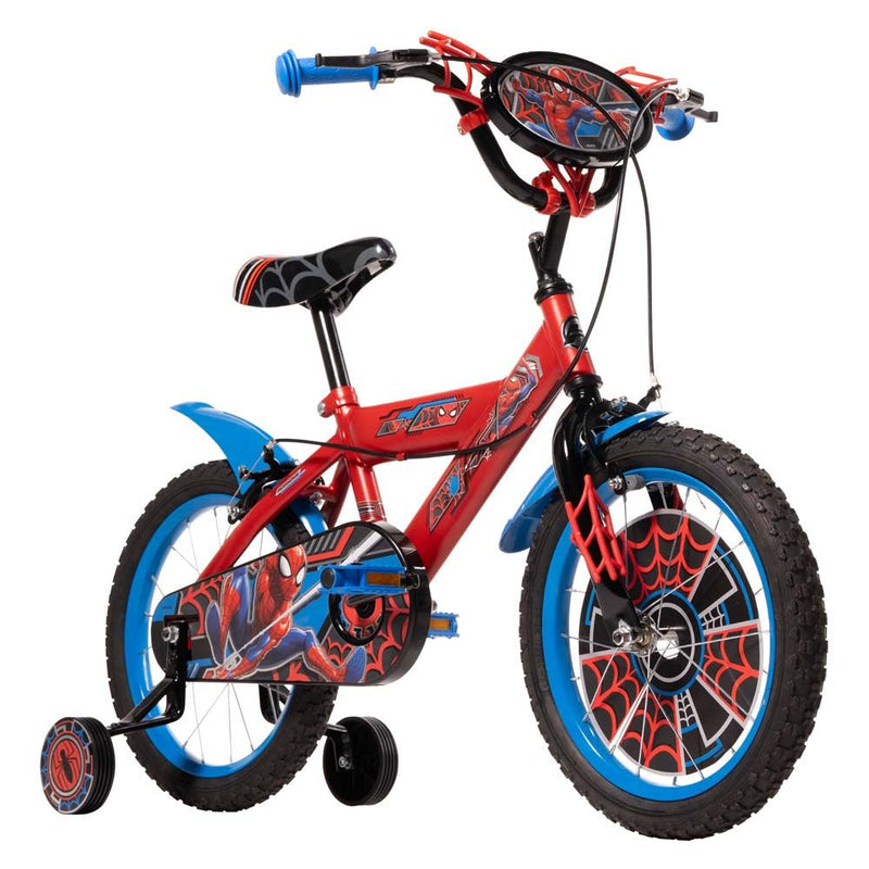 HUFFY Marvel Comics Spider-Man 16-inch Children's Bike, Red/Blue