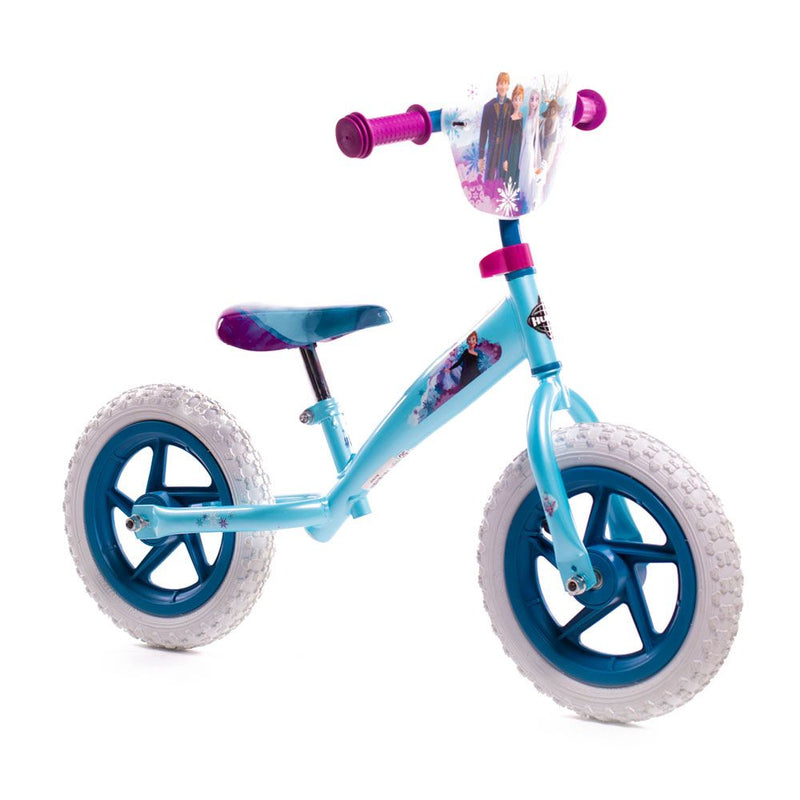 HUFFY Disney Frozen 12-inch Children's Balance Bike, Blue/Purple