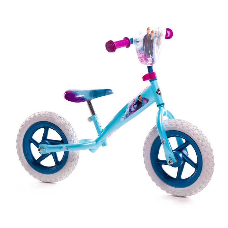 HUFFY Disney Frozen 12-inch Children's Balance Bike, Blue/Purple