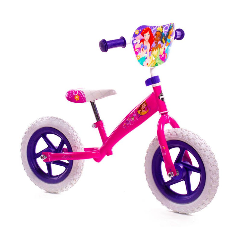 HUFFY Disney Princess 12-inch Children's Balance Bike, Pink/Purple