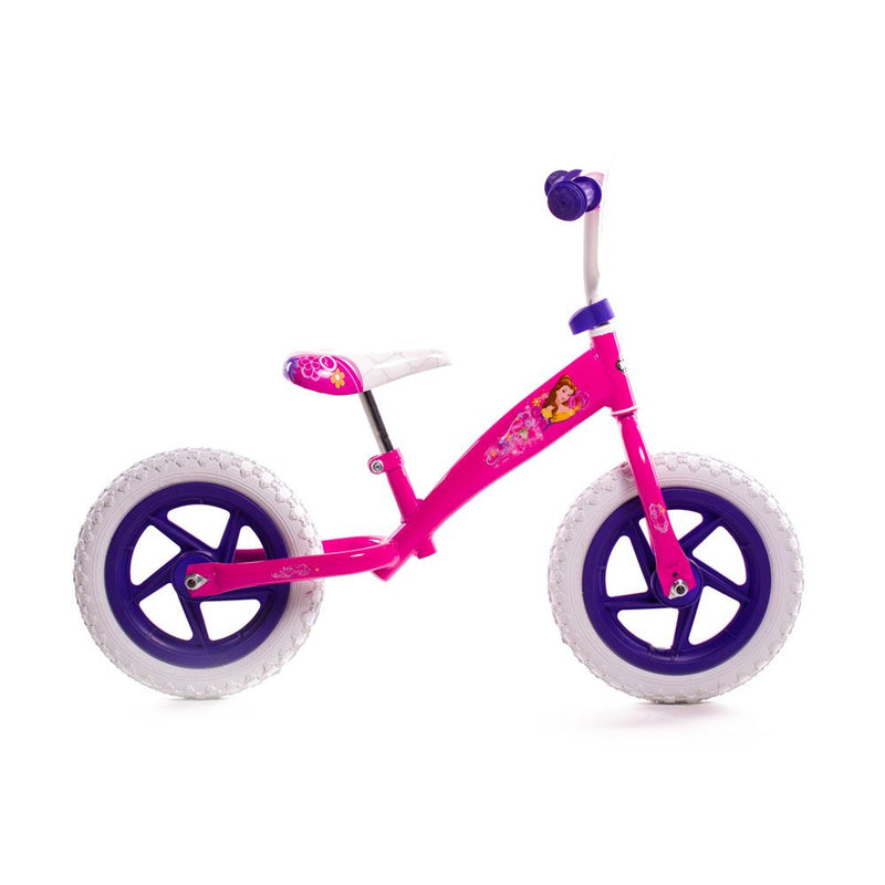 HUFFY Disney Princess 12-inch Children's Balance Bike, Pink/Purple