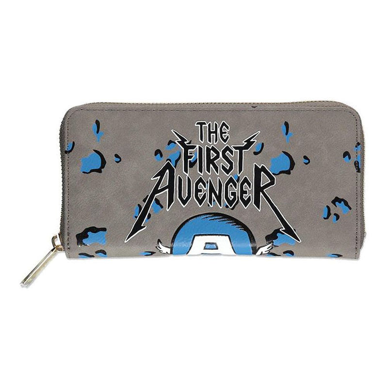 MARVEL COMICS Captain America The First Avenger All-over Print Zip Around Wallet