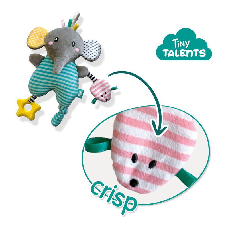 SES CREATIVE Tiny Talents Olly Activity Plush Elephant