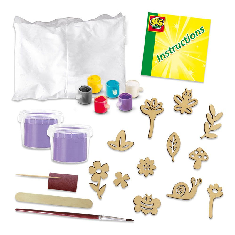 SES CREATIVE Inspired By Nature Botanical Relief Casting and Painting
