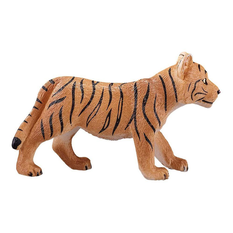 MOJO Wildlife & Woodland Tiger Cub Standing Toy Figure, Brown/Black