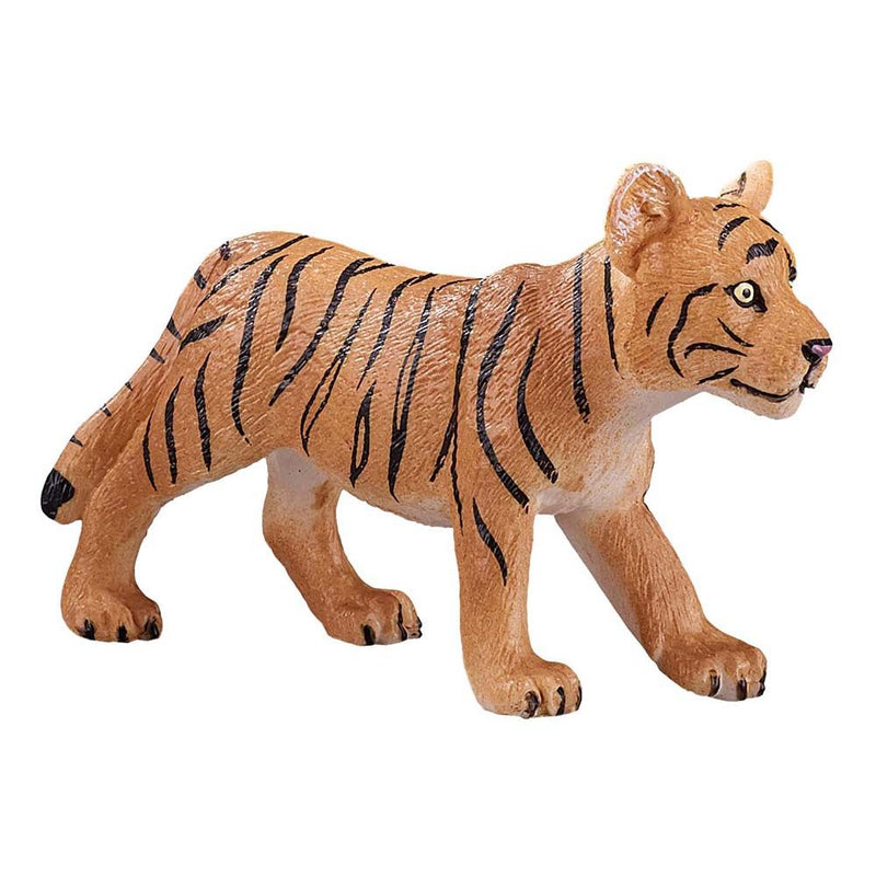 MOJO Wildlife & Woodland Tiger Cub Standing Toy Figure, Brown/Black