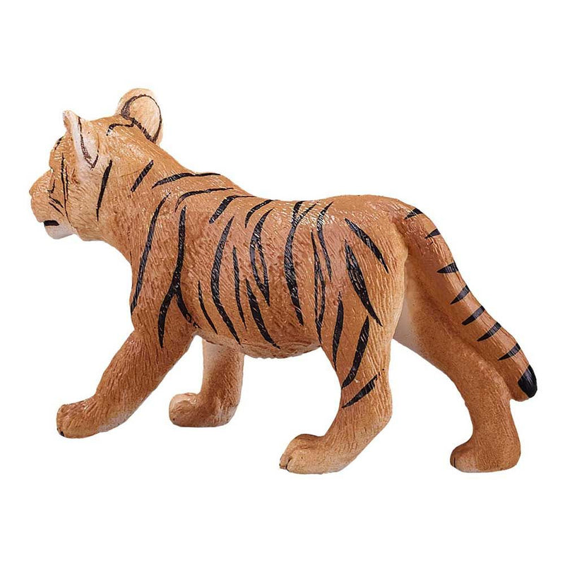 MOJO Wildlife & Woodland Tiger Cub Standing Toy Figure, Brown/Black