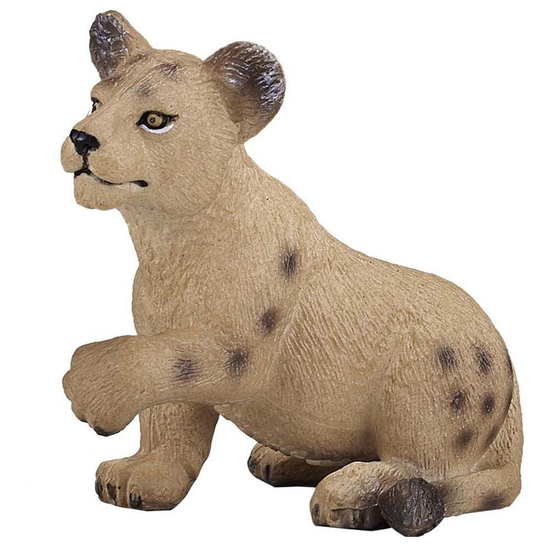MOJO Wildlife & Woodland Lion Cub Playing Toy Figure, Brown