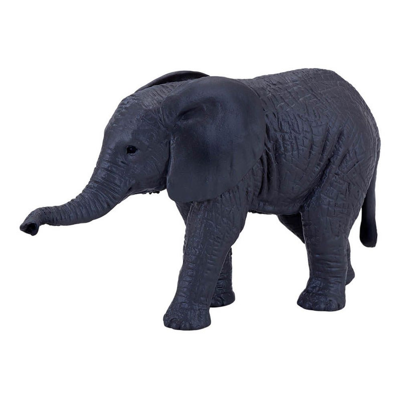 MOJO Wildlife & Woodland African Elephant Calf Toy Figure, Grey