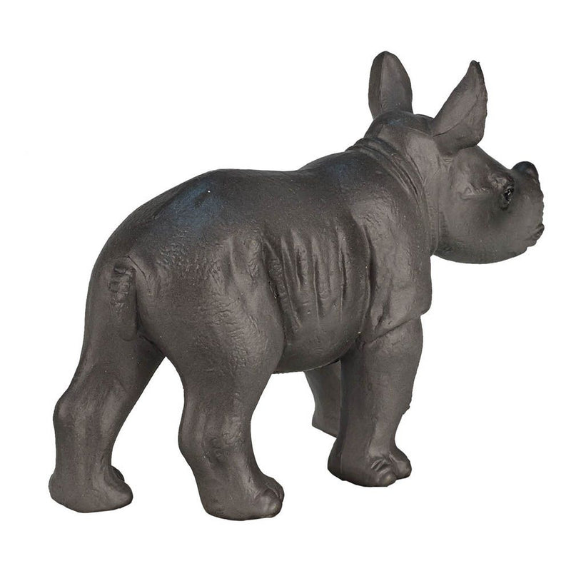 MOJO Wildlife & Woodland Rhino Baby Walking Toy Figure, Grey