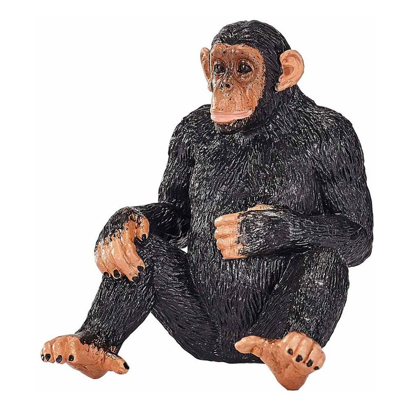 MOJO Wildlife & Woodland Chimpanzee Toy Figure, Black