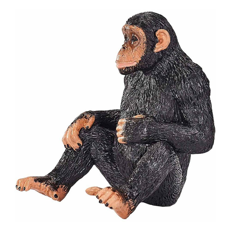 MOJO Wildlife & Woodland Chimpanzee Toy Figure, Black