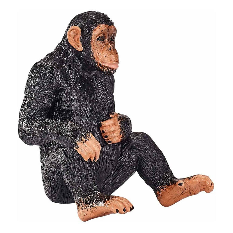 MOJO Wildlife & Woodland Chimpanzee Toy Figure, Black