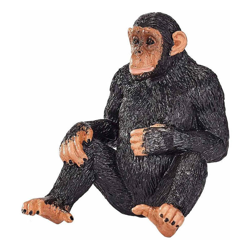 MOJO Wildlife & Woodland Chimpanzee Toy Figure, Black