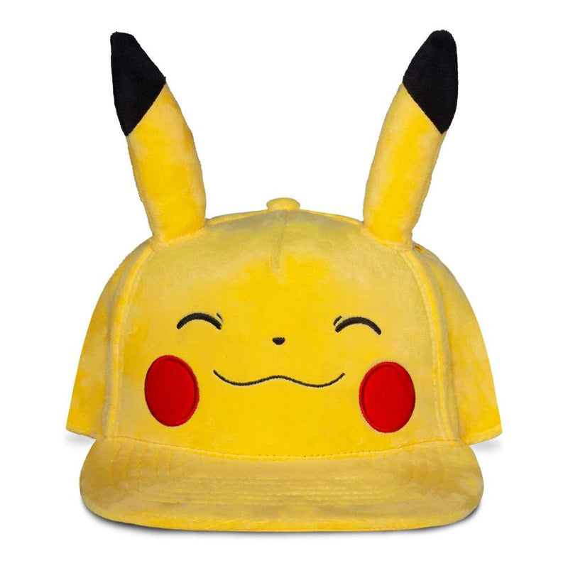 POKEMON Smiling Pikachu Novelty Adjustable Cap