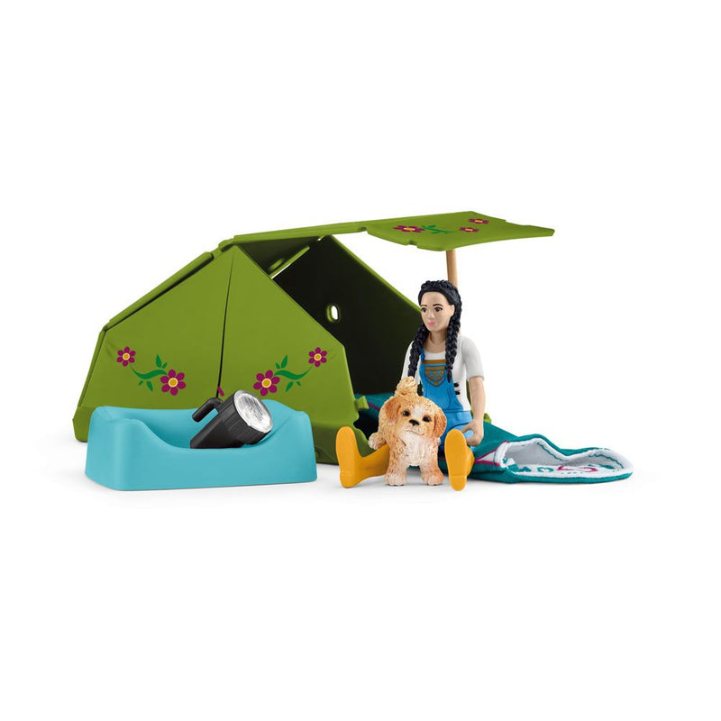 SCHLEICH Horse Club Camping Adventure with Kim Toy Playset