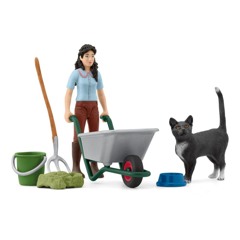 SCHLEICH Horse Club Mucking & Grooming Toy Playset