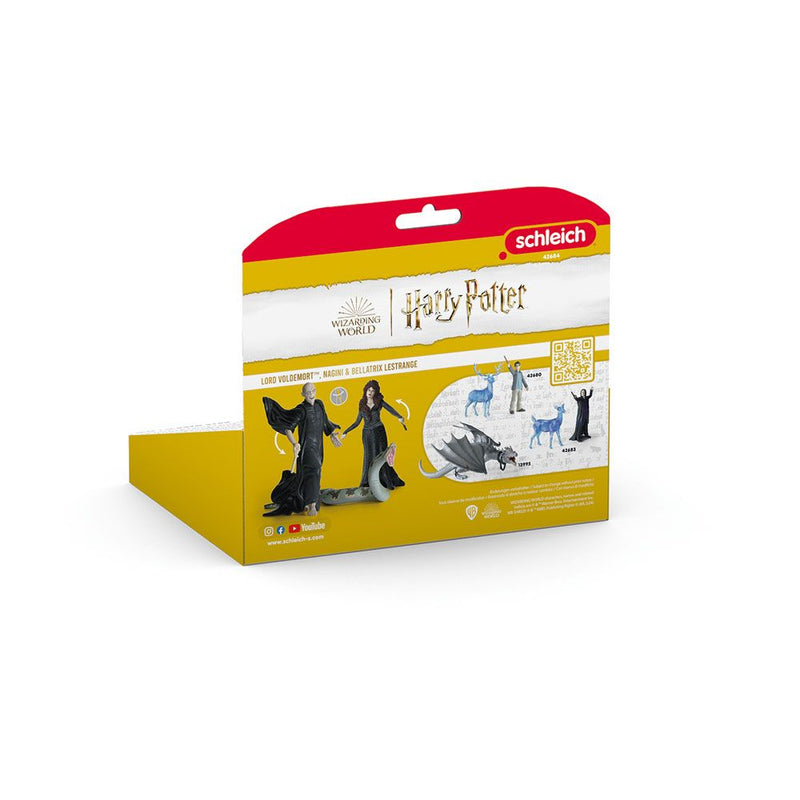 SCHLEICH Harry Potter Wizarding World Lord Voldemort, Nagini & Bellatrix Lestrange Toy Figure Set