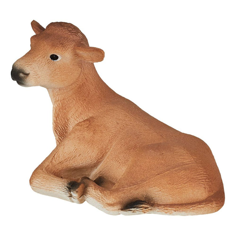 MOJO Farmland Jersey Calf Lying Down Toy Figure
