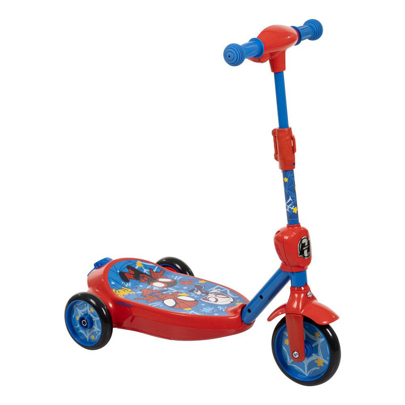 HUFFY Marvel Comics Spidey AHAF Converting Bubble Electric Children's Scooter, Red