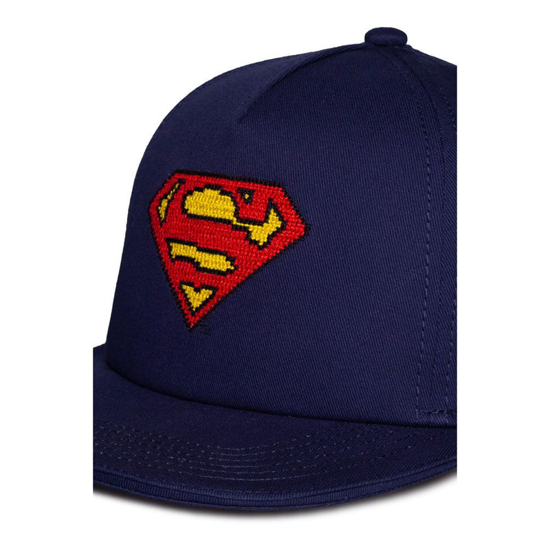 DC COMICS Superman Cross-stitch Embroidered Emblem Snapback Baseball Cap