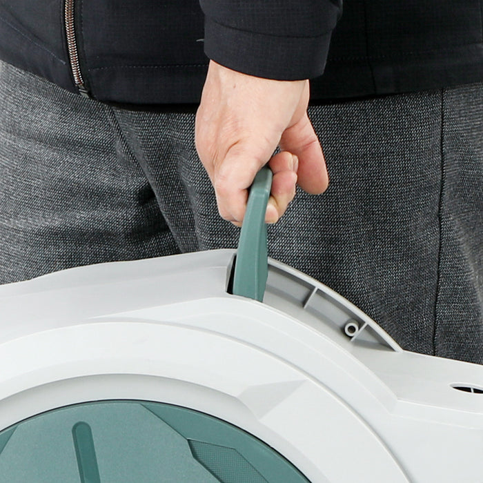 Outsunny Retractable Hose Reel Wall Mounted with Lock, Grey