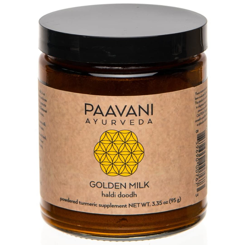 PAAVANI Ayurveda Golden Milk – Organic Turmeric & Ashwagandha, 38 Servings